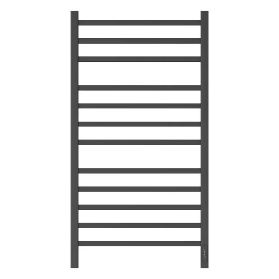 Полотенцесушитель электрический Point Вега PN71850B П12 500x1000, диммер справа, черный