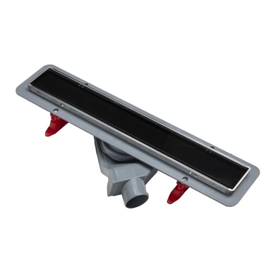 Душевой лоток POINT Деметра стекло черное 550 арт PN50455GLB