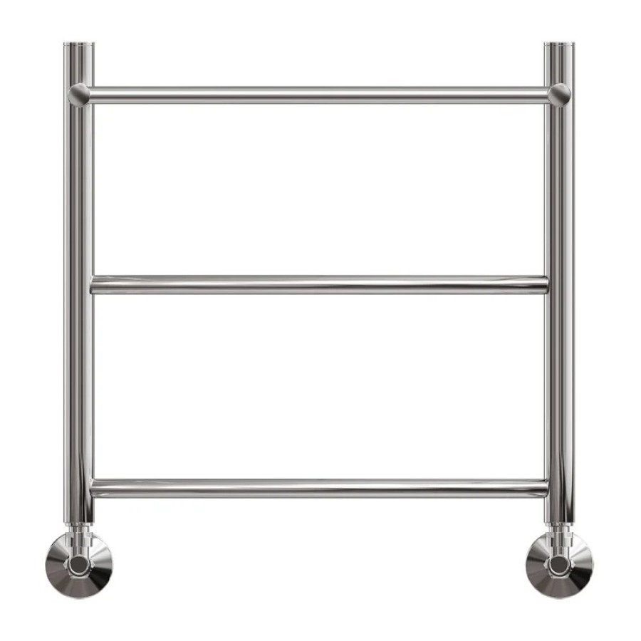 Полотенцесушитель водяной Point Афина PN04155P П2 500x500 с полкой, хром