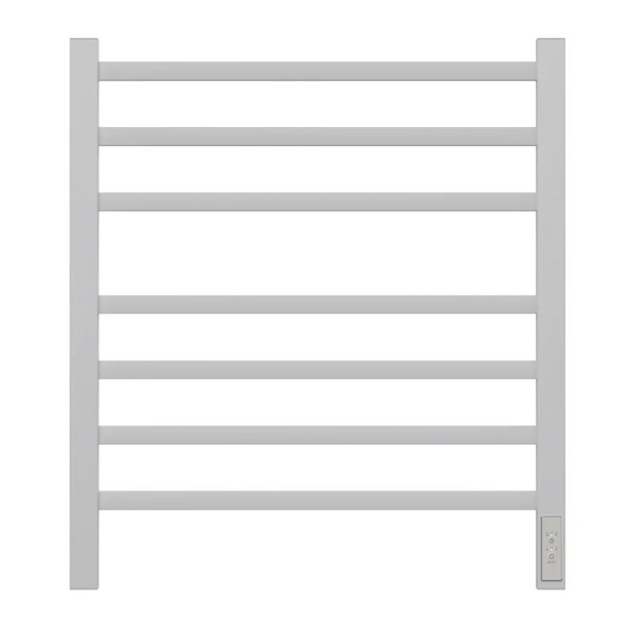 Полотенцесушитель электрический Point Вега PN71856W П7 500x600, диммер справа, белый