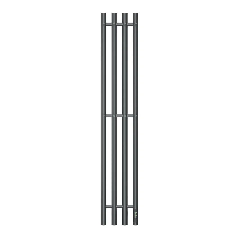 Полотенцесушитель электрический Point Деметра PN12832GB П3 180x1200 диммер справа, графит блеск Полотенцесушитель электрический Point Деметра PN12832GB П3 180x1200 диммер справа, графит блеск