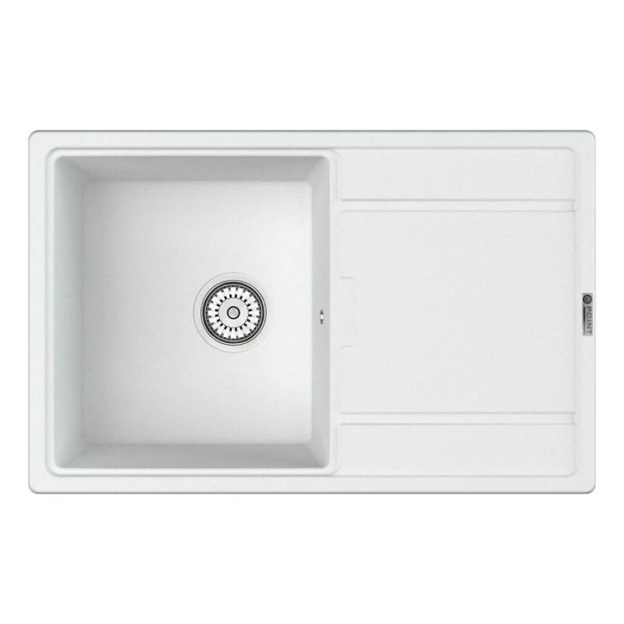 Мойка кухонная Point Лаура 78 PN3005W, белый