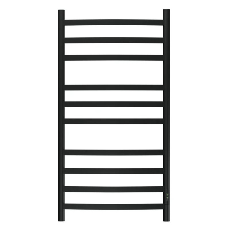 Полотенцесушитель электрический Point Антея PN17850B П10 500x1000, диммер справа, черный