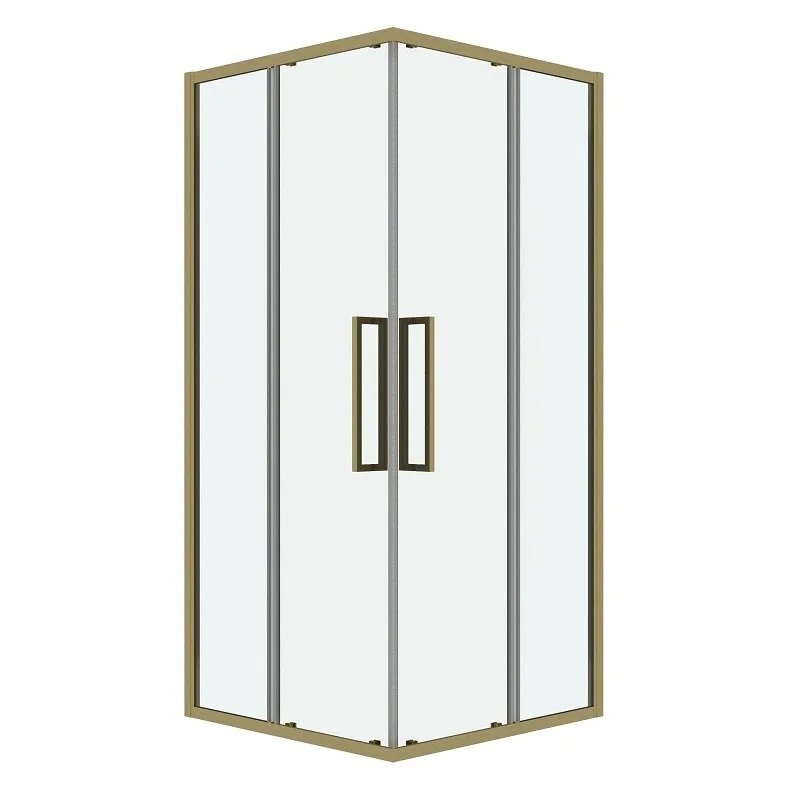 Душевой уголок Grossman 300.K33.02.1010.32.00 Cosmo (100*100*195) квадрат,раздвижн,золото сатин,стекло прозр Душевой уголок Grossman 300.K33.02.1010.32.00 Cosmo (100*100*195) квадрат,раздвижн,золото сатин,стекло прозр