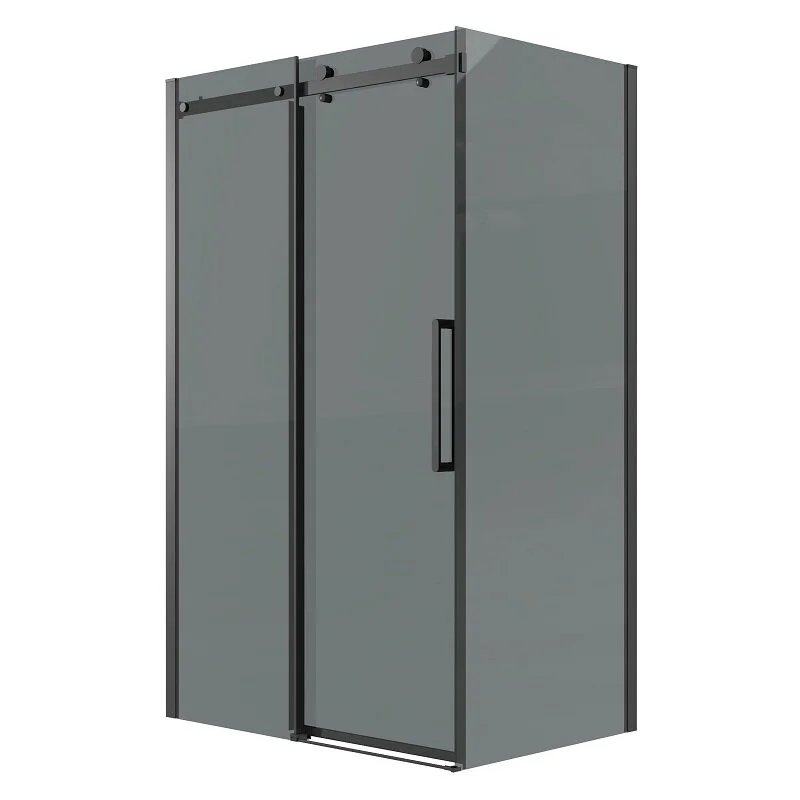 Душевой уголок Grossman 120.K33.04.1080.21.10 Classic (100*80*195) черный матовый, стекло тонированное, 2 мес Душевой уголок Grossman 120.K33.04.1080.21.10 Classic (100*80*195) черный матовый, стекло тонированное, 2 мес