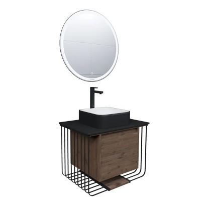 Раковина-чаша Grossman 40 GR-4042BW Белая Черная