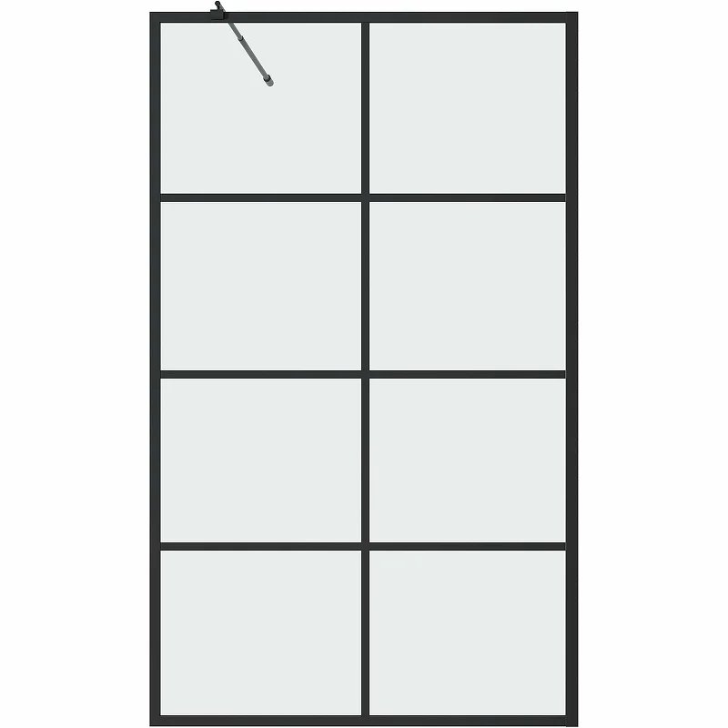 Шторка для ванны Grossman GR-105/100BLACK (100х150) алюминиевый профиль, стекло ПРОЗРАЧНОЕ 6мм 2 места Шторка для ванны Grossman GR-105/100BLACK (100х150) алюминиевый профиль, стекло ПРОЗРАЧНОЕ 6мм 2 места