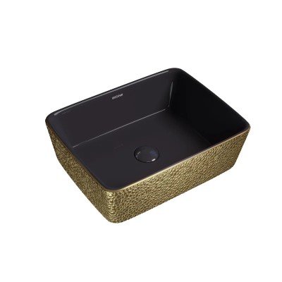 Раковина Grossman GR-3016GBL (480*370*130) ЗОЛОТО ЧЕ...