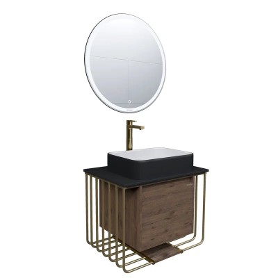 Раковина-чаша Grossman 50 GR-4043BW Белая Черная