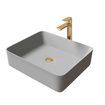 Раковина Grossman GR-3016GM (480*370*135) СЕРАЯ МАТОВАЯ