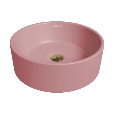 Раковина Grossman GR-3013PIM (410*410*150) РОЗОВАЯ М...
