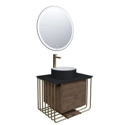 Раковина-чаша Grossman 36 GR-4040BW Белая Черная