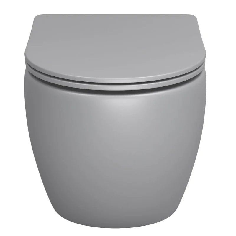 Унитаз GR-4411GLMS Color (550*365*395) СВЕТЛО-СЕРЫЙ МАТОВЫЙ подвесной БЕЗОБОДКОВЫЙ Унитаз GR-4411GLMS Color (550*365*395) СВЕТЛО-СЕРЫЙ МАТОВЫЙ подвесной БЕЗОБОДКОВЫЙ