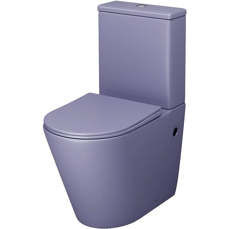 Унитаз GR-4480LIMS Color (620*365*810) ФИОЛЕТОВЫЙ МАТОВЫЙ напольный БЕЗОБОДКОВЫЙ, 2 места Унитаз GR-4480LIMS Color (620*365*810) ФИОЛЕТОВЫЙ МАТОВЫЙ напольный БЕЗОБОДКОВЫЙ, 2 места