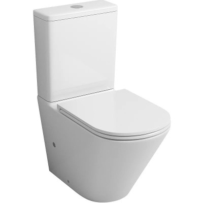 Унитаз GR-4449SQ (670*380*850) напольный,безободковы...