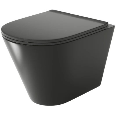 Унитаз GR-4477BMS (480*360*360) подвесной БЕЗОБОДКОВ...