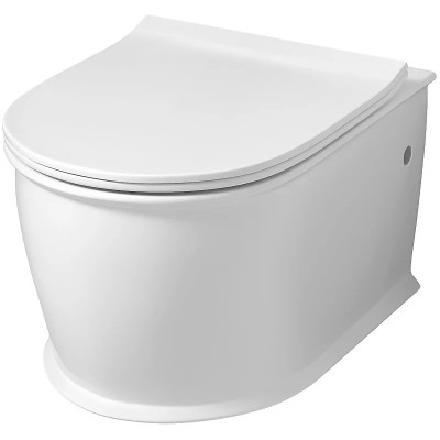 Унитаз GR-4482MS Retro (545*370*360) БЕЛЫЙ МАТОВЫЙ п...