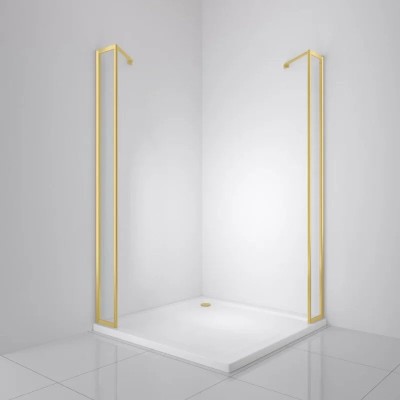 Душевая перегородка BelBagno LUCE-20-FIX-C-ORO