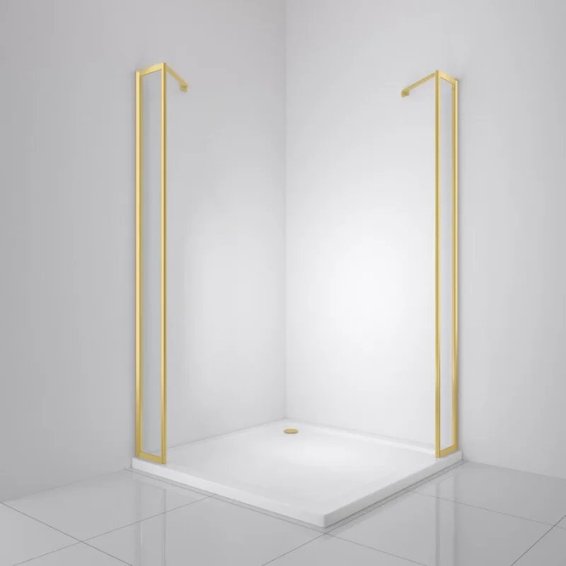 Душевая перегородка BelBagno LUCE-20-FIX-C-ORO Душевая перегородка BelBagno LUCE-20-FIX-C-ORO