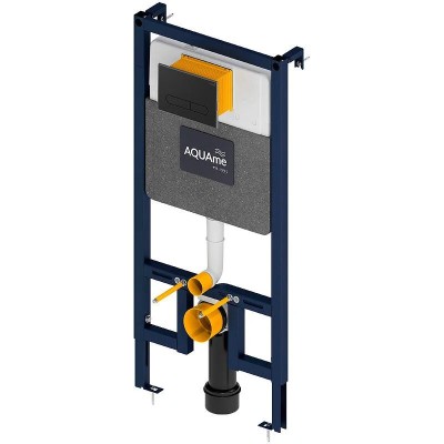 Инсталляция AQUAme AQM4001MB для унитаза с Черной ма...