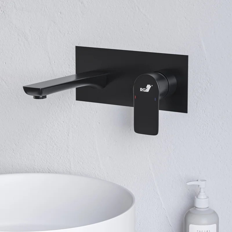 Смеситель для раковины RGW Shower Panels 51140546-04 SP-46B, скрытый монтаж, черный Смеситель для раковины RGW Shower Panels 51140546-04 SP-46B, скрытый монтаж, черный