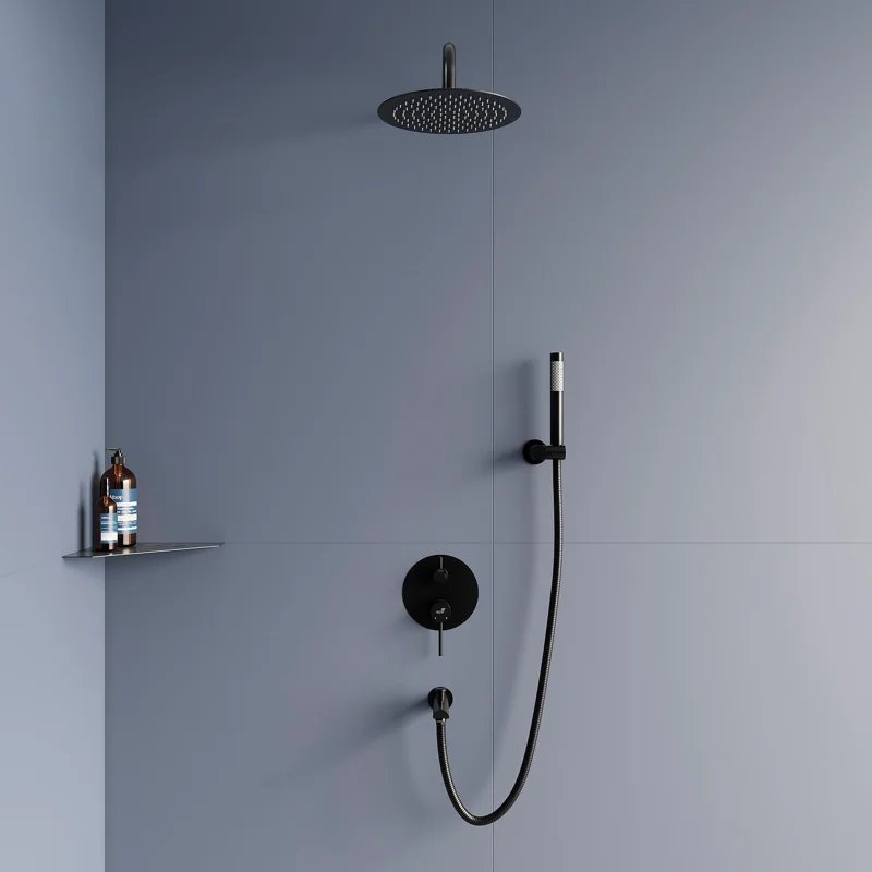 Душевая система RGW Shower Panels SP-52-1B 511408521-04 Черная матовая Душевая система RGW Shower Panels SP-52-1B 511408521-04 Черная матовая