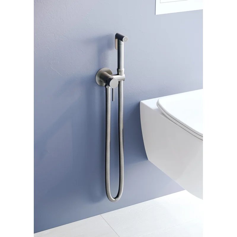Гигиенический душ со смесителем RGW Shower Panels SP-211Gr 581408211-11 Серый брашированный Гигиенический душ со смесителем RGW Shower Panels SP-211Gr 581408211-11 Серый брашированный