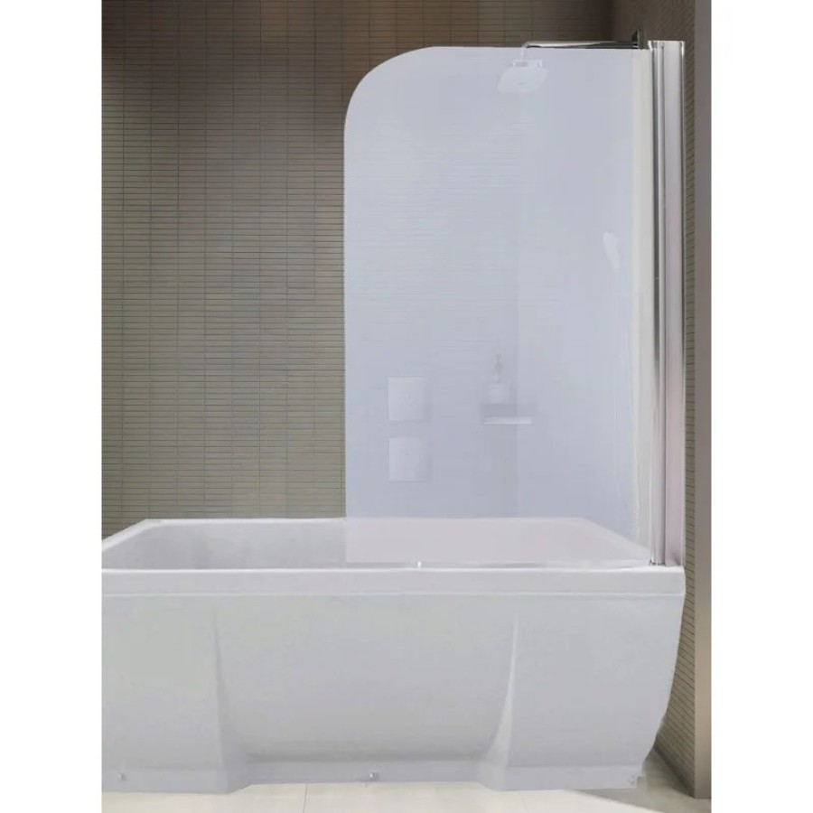 Шторка для ванной River Baikal 95 ПР 95x140 прозрачное стекло