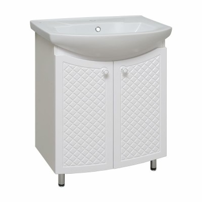 Тумба под раковину Runo Милано 65 УТ000002087 Белая