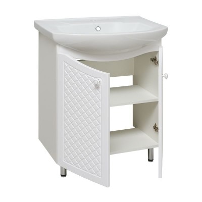 Тумба под раковину Runo Милано 75 УТ000002088 Белая