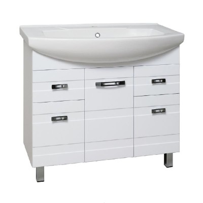 Тумба под раковину Runo Турин 85 УТ000002095 Белая