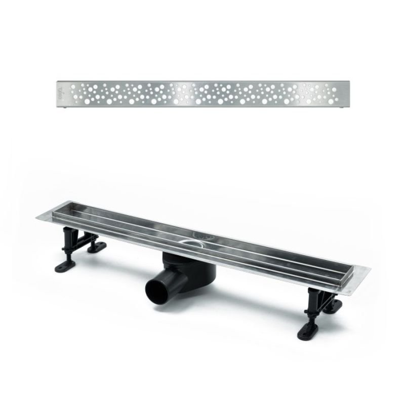 Душевой лоток Timo Standart 70 см DP20700-DR20700 с решеткой, матовый хром Душевой лоток Timo Standart 70 см DP20700-DR20700 с решеткой, матовый хром