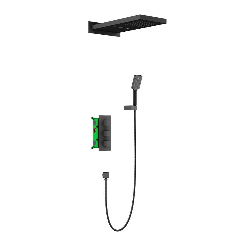 Душевая система Timo Petruma SX-5039/03SM с термостатом Черный Душевая система Timo Petruma SX-5039/03SM с термостатом Черный