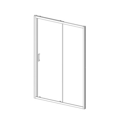 Душевая дверь Vincea Alpha VDS-3AL130CLG 130 браширо...