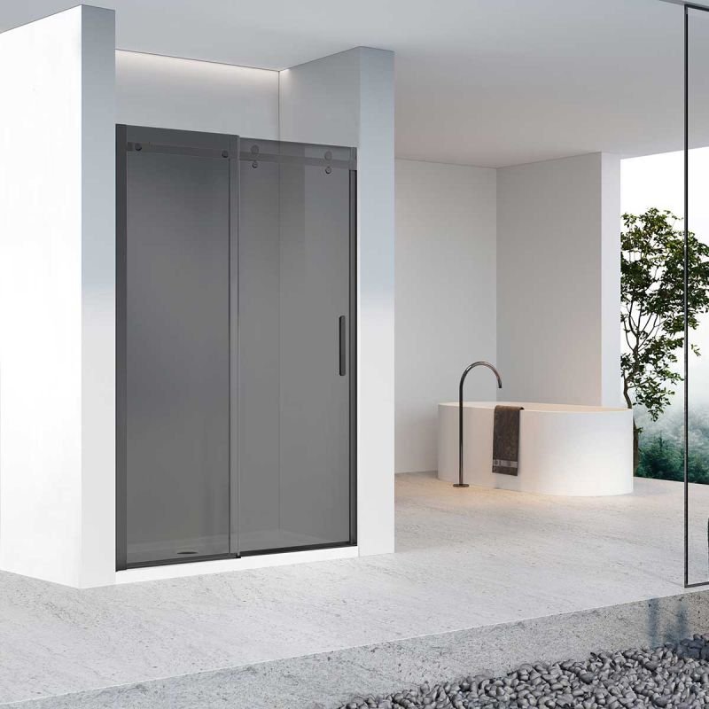 Душевая дверь Vincea Como-N 120 VDS-4CN120CGB профиль Черный стекло тонированное Душевая дверь Vincea Como-N 120 VDS-4CN120CGB профиль Черный стекло тонированное