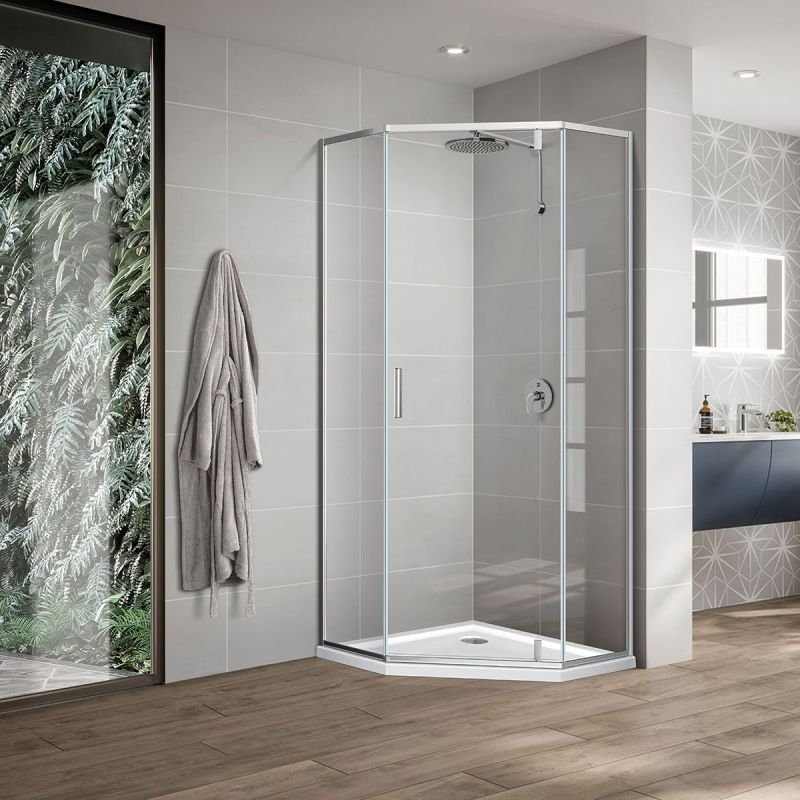 Душевой уголок Vincea Slim-U 90x90 VSP-2SU900CL профиль Хром стекло прозрачное Душевой уголок Vincea Slim-U 90x90 VSP-2SU900CL профиль Хром стекло прозрачное