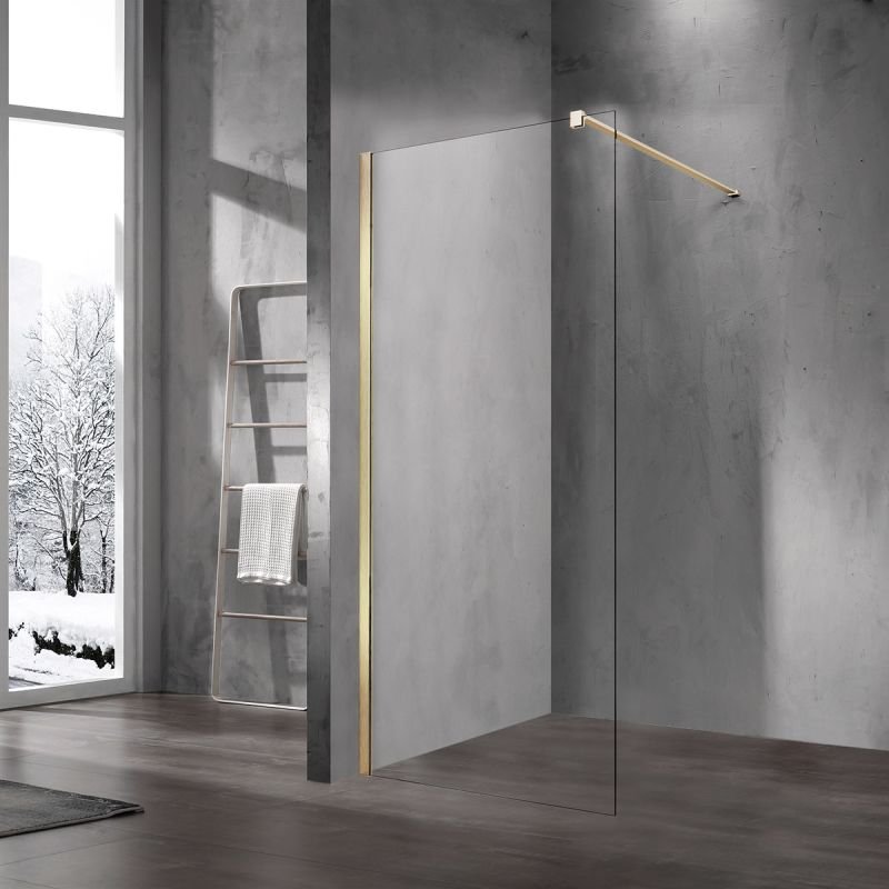 Душевая перегородка Vincea Walk-in VSW-1H120CLG 120 см, матовый золотой, стекло прозрачное Душевая перегородка Vincea Walk-in VSW-1H120CLG 120 см, матовый золотой, стекло прозрачное
