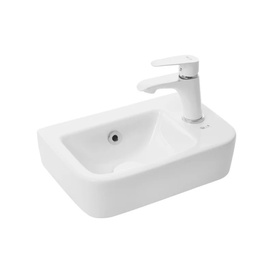 Раковина WeltWasser Aisbach 10100 R 37 10000004591 Белый глянец