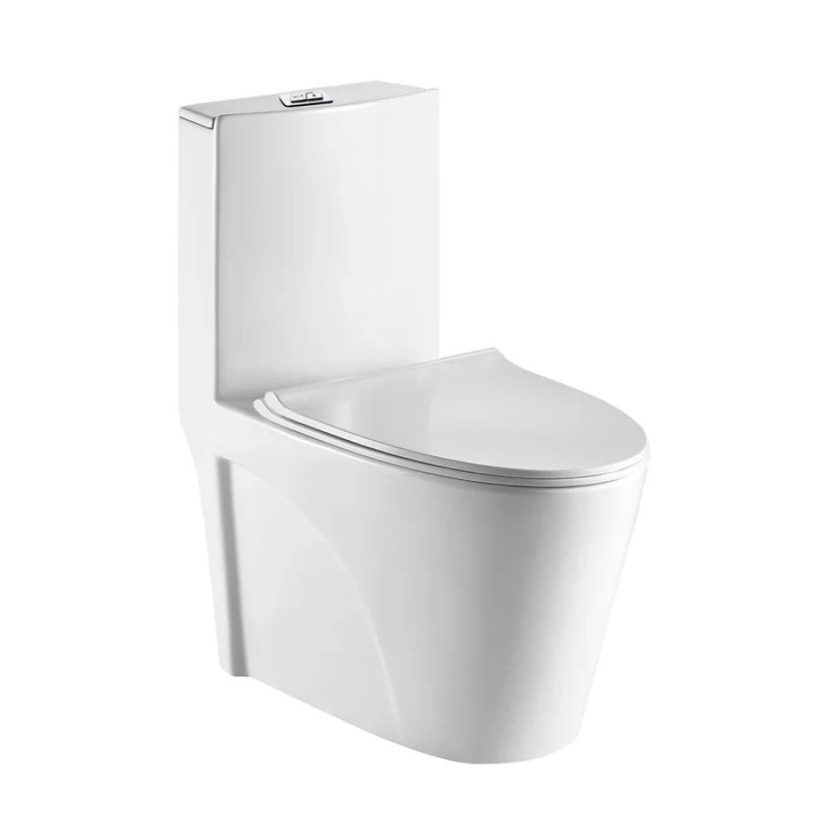 Унитаз компакт WeltWasser Welzbach 001 GL-WT 10000003805 Белый глянец с бачком и сиденьем Микролифт