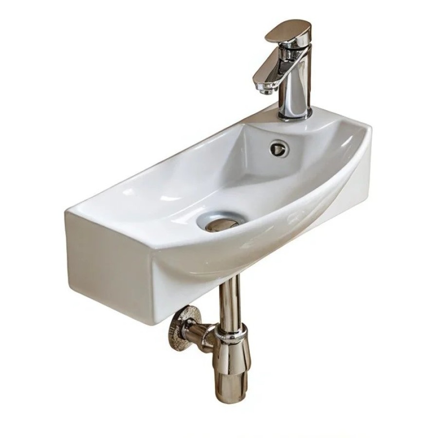 Раковина WeltWasser Aisbach 7940 GL-WT R 40 10000008687 Белая глянецевая