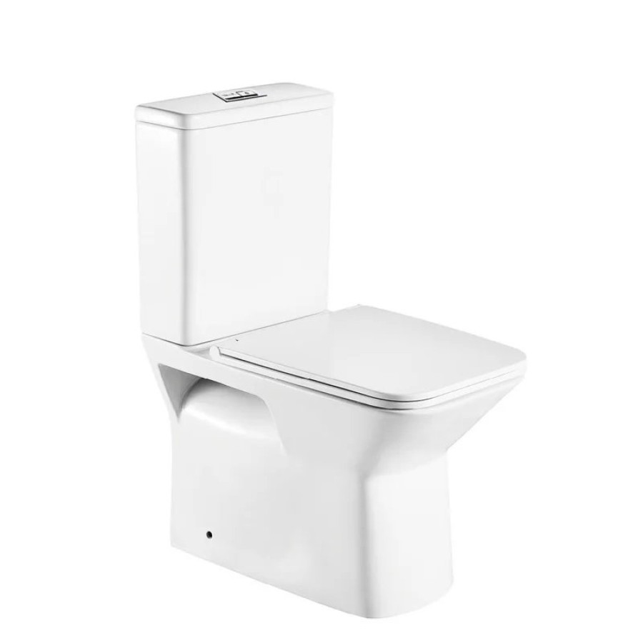 Унитаз компакт WeltWasser Zinnbach 001 GL-WT 10000009967 Белый глянец с бачком и сиденьем Микролифт
