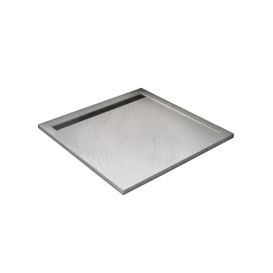 Душевой поддон из искусственного камня WeltWasser WW TRS 100 STONE-WT 100x100 10000004368 Белый