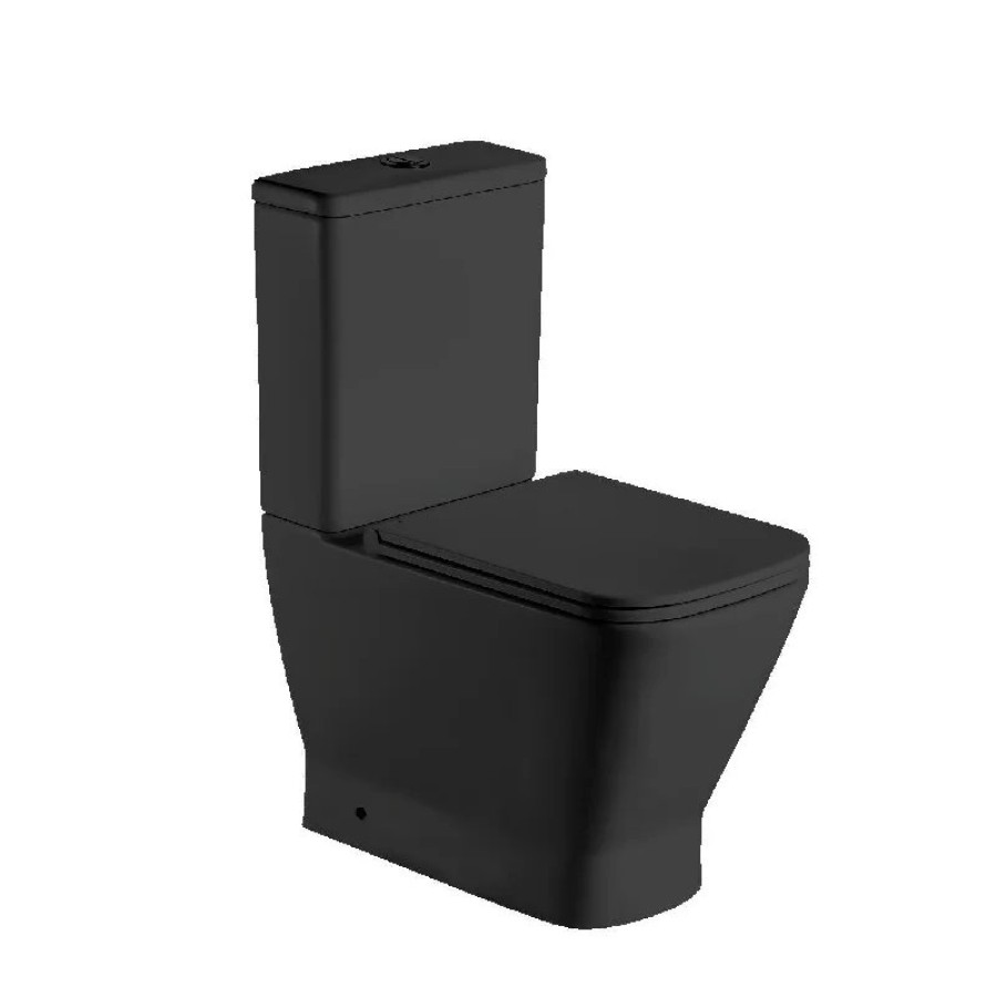 Унитаз компакт WeltWasser Rotbach 001 MT-BL 10000003793 Черный матовый с бачком и сиденьем Микролифт
