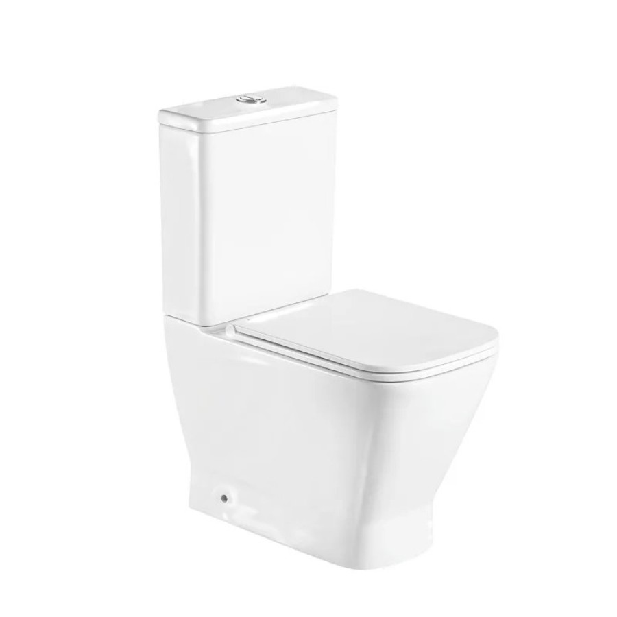 Унитаз компакт WeltWasser Rotbach 001 GL-WT 10000003791 Белый глянец с бачком и сиденьем Микролифт