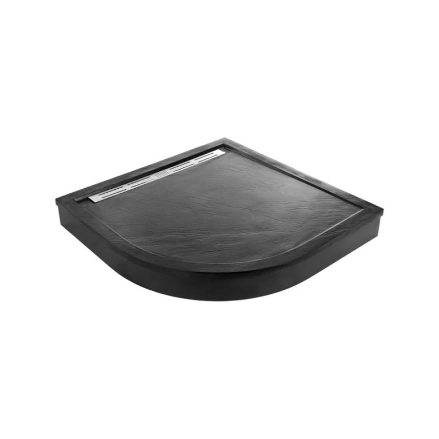 Душевой поддон из искусственного камня WeltWasser WW TRR 100 STONE-BL 100x100 10000004386 Черный