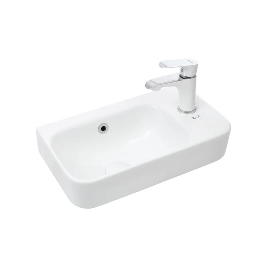 Раковина WeltWasser Aisbach 5117 R 45 10000003971 Белый глянец
