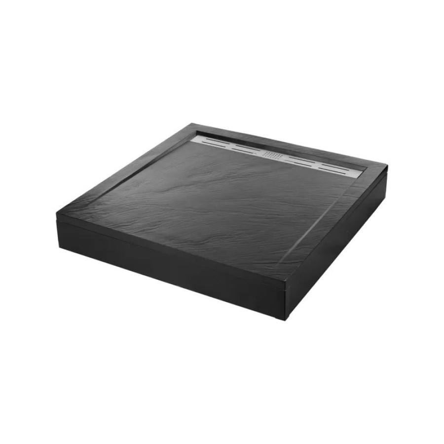 Душевой поддон из искусственного камня WeltWasser WW TRS 80 STONE-BL 80x80 10000004378 Черный