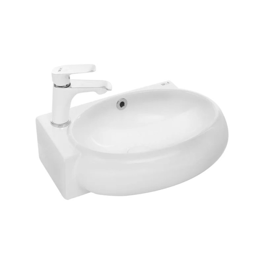 Раковина WeltWasser Aisbach 5011 L 43 10000003874 Белый глянец