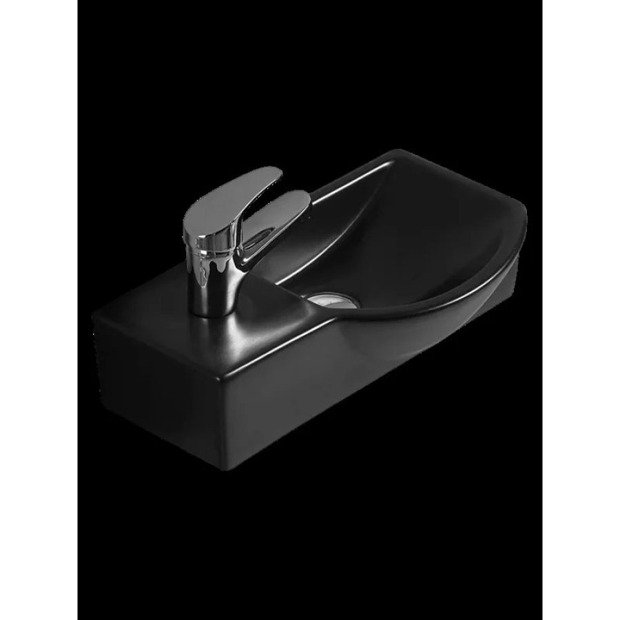 Раковина WeltWasser Aisbach 7940 MT-BL L 40 10000008688 Черная матовая