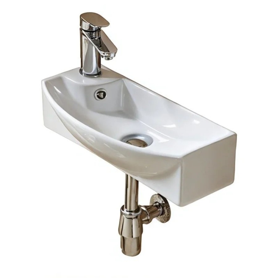 Раковина WeltWasser Aisbach 7940 GL-WT L 40 10000008686 Белая глянцевая